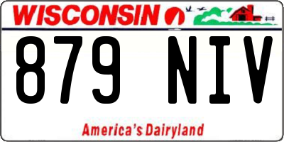 WI license plate 879NIV