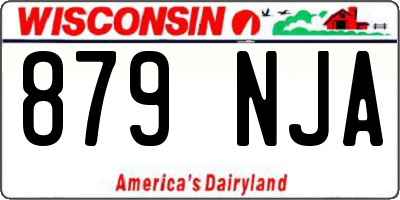 WI license plate 879NJA