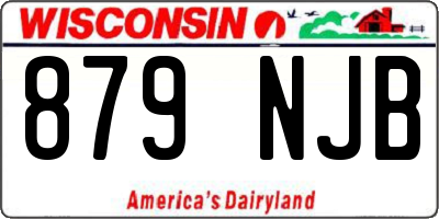 WI license plate 879NJB