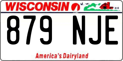 WI license plate 879NJE