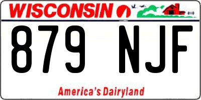 WI license plate 879NJF