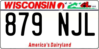 WI license plate 879NJL