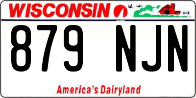 WI license plate 879NJN