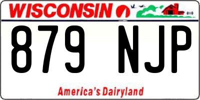 WI license plate 879NJP