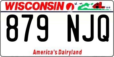 WI license plate 879NJQ
