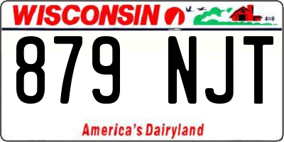 WI license plate 879NJT