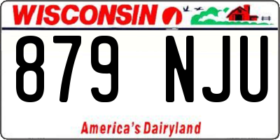 WI license plate 879NJU