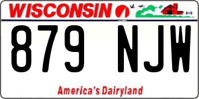 WI license plate 879NJW