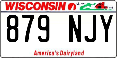 WI license plate 879NJY