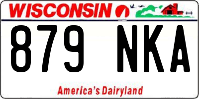 WI license plate 879NKA