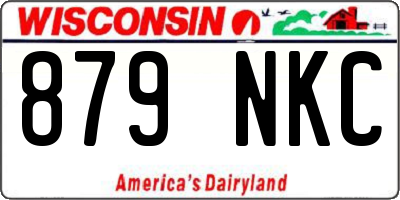 WI license plate 879NKC