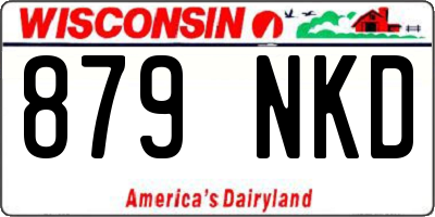 WI license plate 879NKD