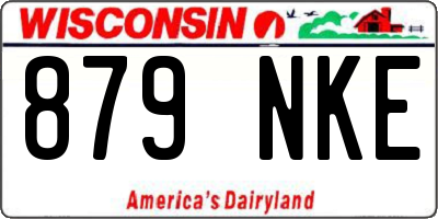 WI license plate 879NKE