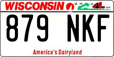 WI license plate 879NKF