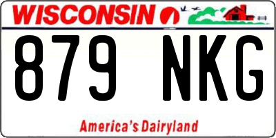 WI license plate 879NKG