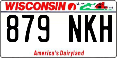 WI license plate 879NKH
