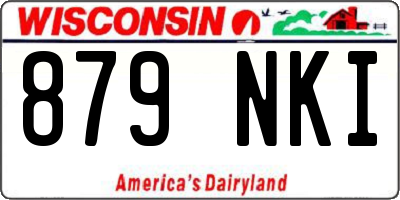 WI license plate 879NKI