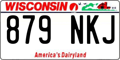 WI license plate 879NKJ