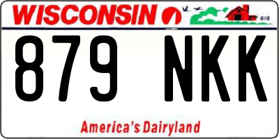 WI license plate 879NKK
