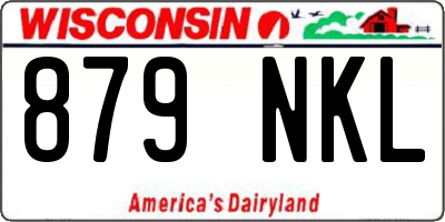 WI license plate 879NKL