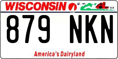 WI license plate 879NKN