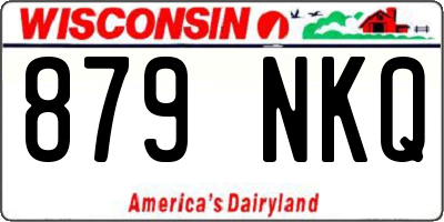 WI license plate 879NKQ