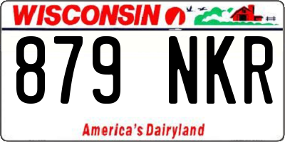 WI license plate 879NKR