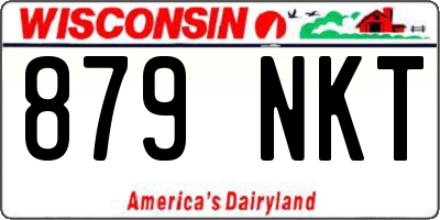 WI license plate 879NKT