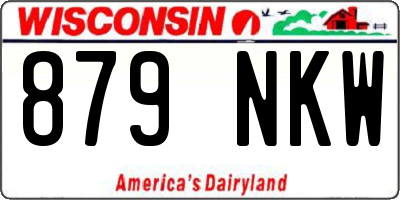 WI license plate 879NKW