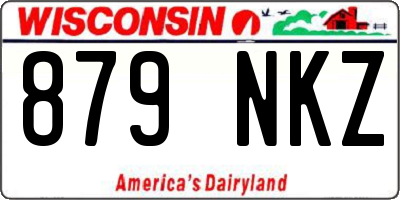 WI license plate 879NKZ
