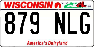 WI license plate 879NLG