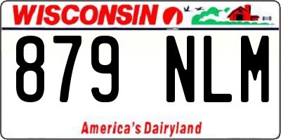 WI license plate 879NLM