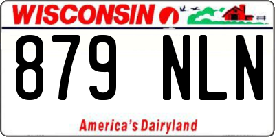WI license plate 879NLN