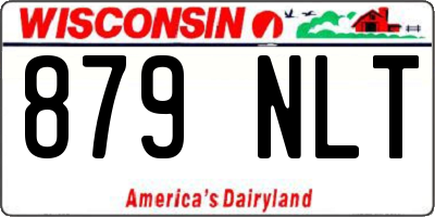 WI license plate 879NLT