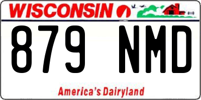 WI license plate 879NMD