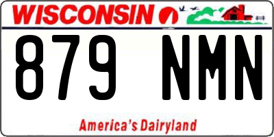 WI license plate 879NMN