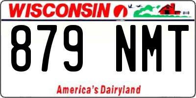 WI license plate 879NMT