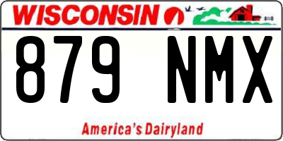 WI license plate 879NMX