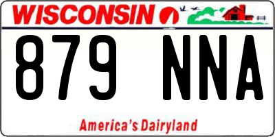 WI license plate 879NNA