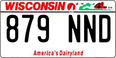 WI license plate 879NND