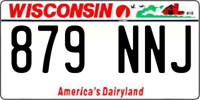 WI license plate 879NNJ