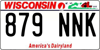 WI license plate 879NNK