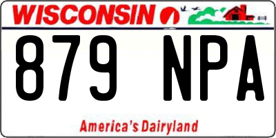 WI license plate 879NPA
