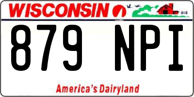 WI license plate 879NPI