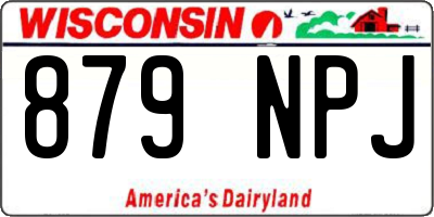 WI license plate 879NPJ