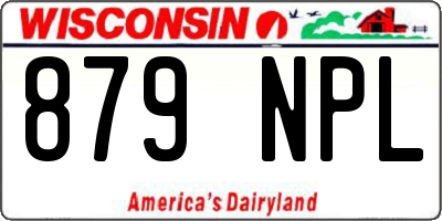 WI license plate 879NPL