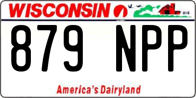 WI license plate 879NPP