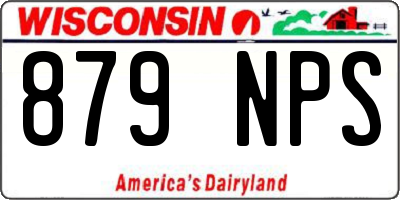 WI license plate 879NPS
