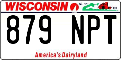 WI license plate 879NPT