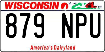 WI license plate 879NPU